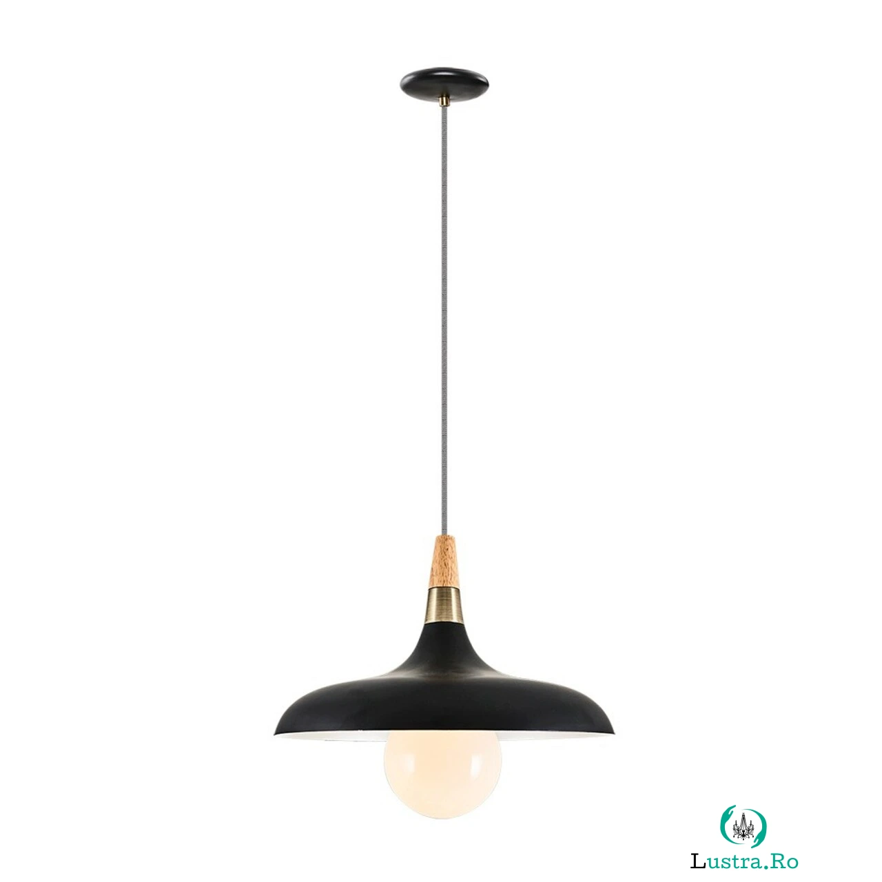 Lustra, Lightric, 414LRC1575, Negru