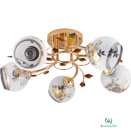 Lustra Alice Auriu+Auriu 5xE27 60W