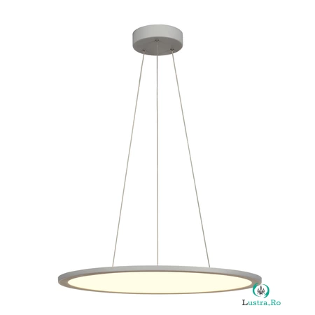 Lampa suspendata, lustra PANOU 60 pandantiv, versiunea pandantiv gri, gri-argintiu, 360 LED-uri, 40W, contra orbirii 1-10V, 4000K,