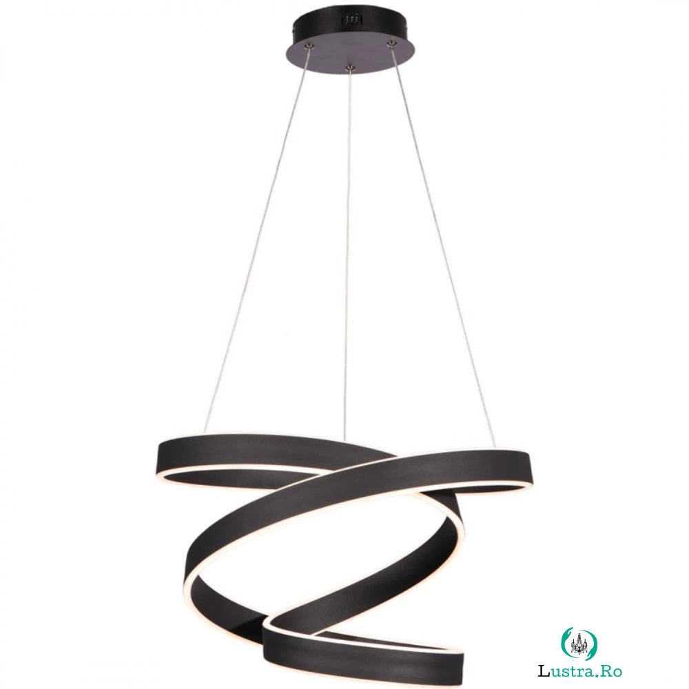 Lustra LED Andromeda, 100 W, metal/plastic, negru la 99.99 lei ron