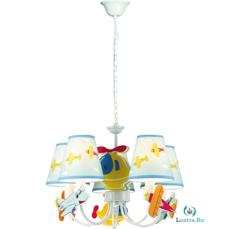 Lustra Airplane Multicolor 5xE14 40W