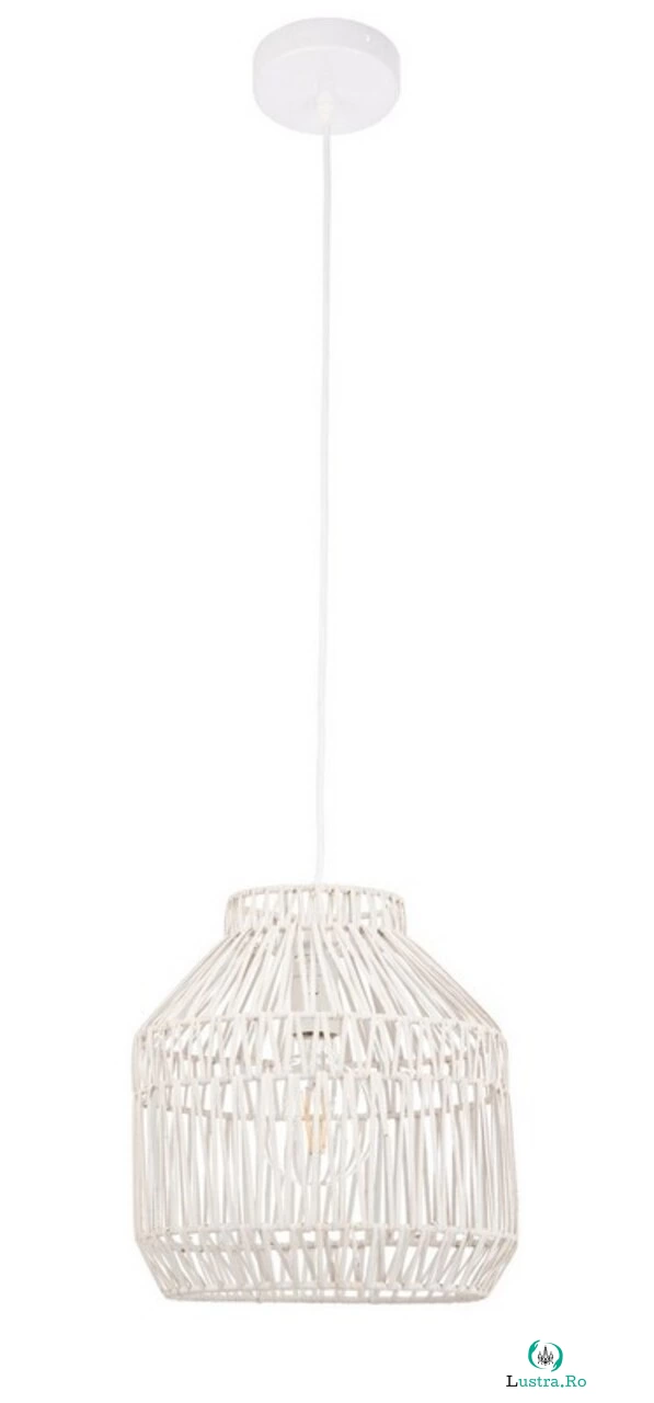 Lustra Altek, Bizzotto, 28.5 x 29.5 cm, E27, 1 x 40W, rachita, alb la 281.00 lei ron