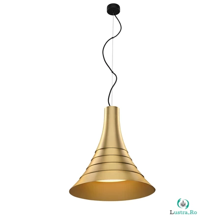Lampa suspendata, lustra BATO 45 pandantiv, aur cu LED-uri de lumina pandantiv interior, alama, LED-uri, 2500K, la 2,334.23 lei ron