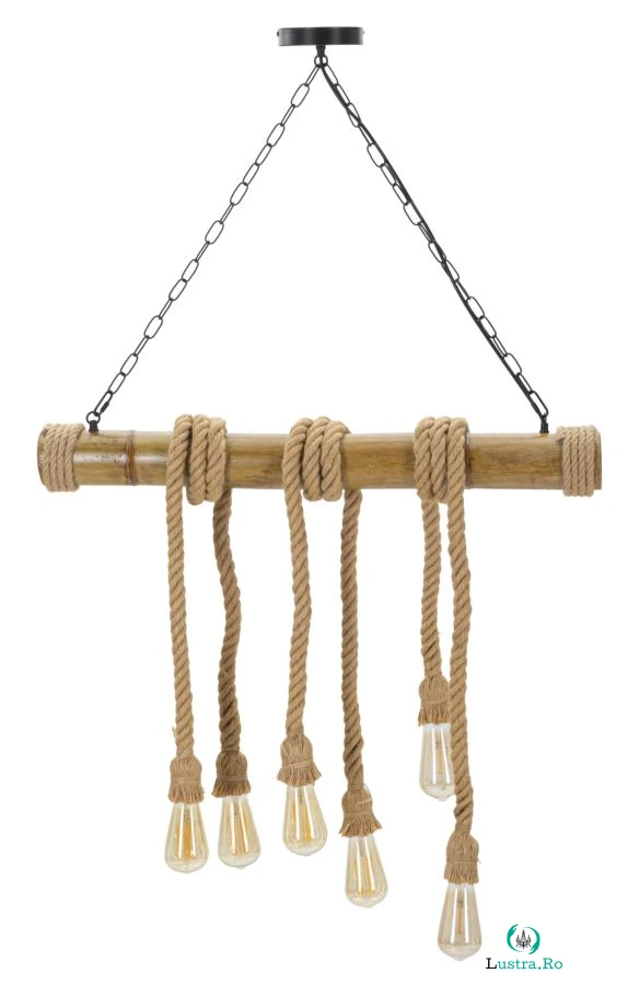 Mauro Ferretti Candelabru Bambus cm 80X15X120 | Aosom Romania