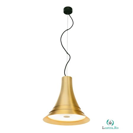 Lampa suspendata, lustra BATO 35 pandantiv, aur cu LED-uri de lumina pandantiv interior, alama, LED-uri, 2500K,