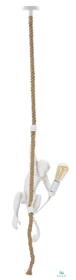 Mauro Ferretti Candelabru Maimuta Alb cm Ø 27X32X60 | Aosom Romania