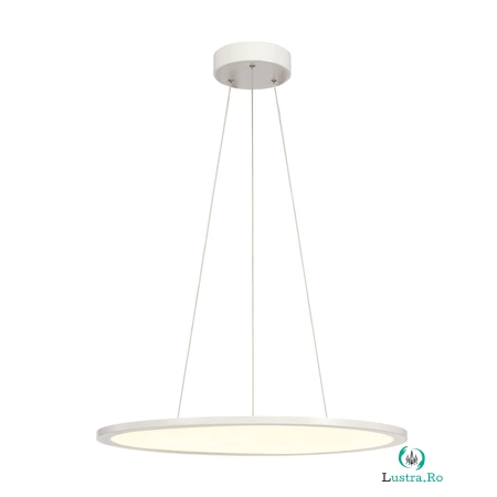 Lampa suspendata, lustra PANOU 60 pandantiv, pandantiv alb, alb, 360LED, 40W, dimabil 1-10V, 3000K,